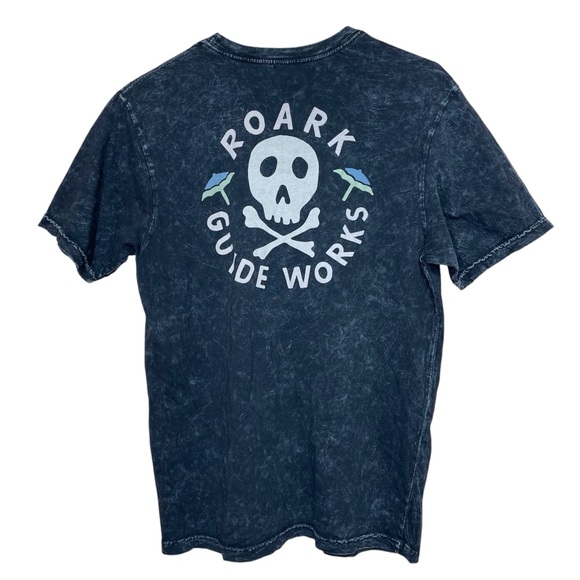 Roark Other - Roark Guide Works Shirt Skull Beach Custom Dyed Premium Tee Black Men Size Small